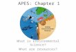 APES: Chapter 1