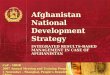 Afghanistan  National Development Strategy