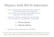 Physics with RICH detectors