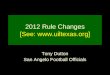 2012 Rule Changes [See: uiltexas]