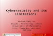 Cybersecurity and its limitations