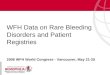 WFH Data on Rare Bleeding Disorders and Patient Registries