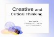 Creative  and Critical Thinking