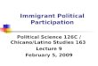 Immigrant Political Participation