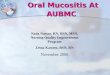 Oral Mucositis At AUBMC