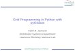 Grid Programming in Python with pyGlobus