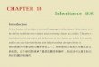 CHAPTER  10 Inheritance 继承