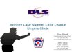 Bonney Lake Sumner Little League Umpire Clinic