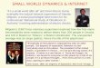 SMALL WORLD DYNAMICS & INTERNET