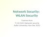 Network Security:  WLAN Security