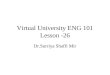 Virtual University ENG 101 Lesson -26