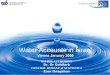 WATER AUTHORITY Dr. Or Goldfarb CENTRAL BUREAU of STATISTICS Zaur Ibragimov