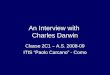 An Interview with  Charles Darwin