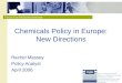 Chemicals Policy in Europe: New Directions