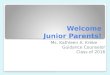 Welcome Junior Parents!