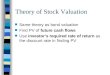 Theory of Stock Valuation