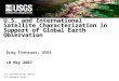 U.S. and International Satellite Characterization in Support of Global Earth Observation