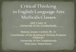 Critical Thinking  in English Language Arts Methods Classes