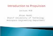 Introduction  to  Propulsion