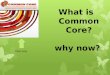 What is   Common Core ? why now?