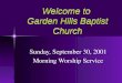 Welcome to  Garden Hills Baptist Church