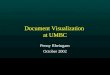 Document Visualization  at UMBC