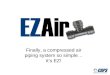 Finally, a compressed air piping system so simple…it’s EZ!