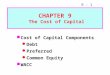CHAPTER 9  The Cost of Capital
