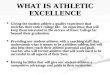 WHAT IS ATHLETIC EXCELLENCE