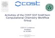Activities of the COST D37 GridChem Computational Chemistry Workflow Group