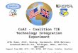 CoAX – Coalition TIE Technology Integration Experiment