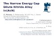 The Narrow Energy Gap  Dilute Nitride Alloy  In( AsN )