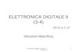ELETTRONICA DIGITALE II (3-4) 29.11 e 1.12