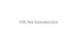 VB.Net Introduction