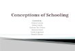 Conceptions of Schooling