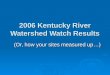 2006 Kentucky River Watershed Watch Results