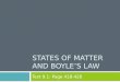 States of Matter and Boyle’s Law