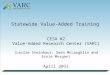 Statewide Value-Added Training