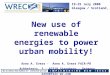 New use of renewable energies to power urban mobility! Arno A. Evers  ·   Arno A. Evers FAIR-PR
