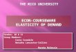 Econ-Courseware elasticity of demand