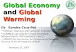 Global Economy  and  Global Warming