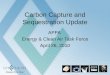 Carbon Capture and Sequestration Update