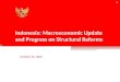 Indonesia: Macroeconomic Update and Progress on Structural Reforms