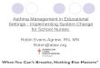 Asthma Management in Educational Settings - Implementing System Change for School Nurses