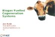 Biogas Fuelled Cogeneration Systems