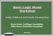 Basic Logic Model Workshop Early Childhood and Family Development