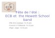 Fête de l’été : ECB et  the Hewett School band
