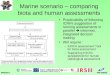 Marine scenario – comparing biota and human assessments