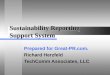 Sustainability Reporting Support System