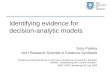 Identifying evidence for decision-analytic models